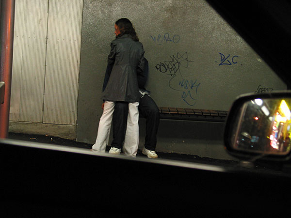 A couple in the street, Auckland, New Zealand