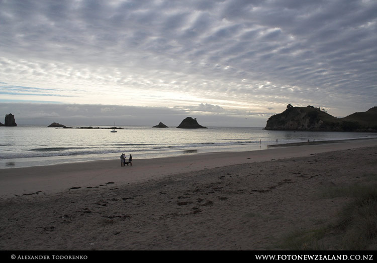 Early morning at Hahei Beach, Coromandel, New Zealand
