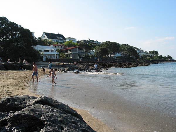 Sandy beach, Auckland, New Zealand