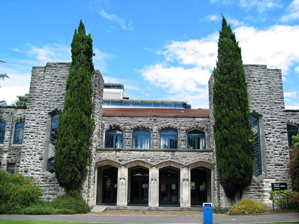 One of the buildings of University of Auckland, Auckland, New Zealand