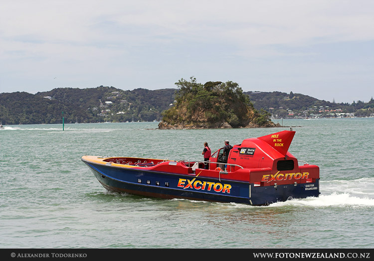 Excitor speedboat - Hole in The Rock adventure, Paihia, Bay of Islands, New Zealand