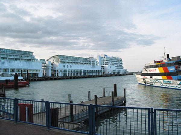 Auckland waterfrond and Hilton Hotel, Auckland, New Zealand