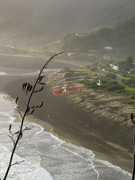 View from Lion Rock, Piha Beach, Auckland, New Zealand