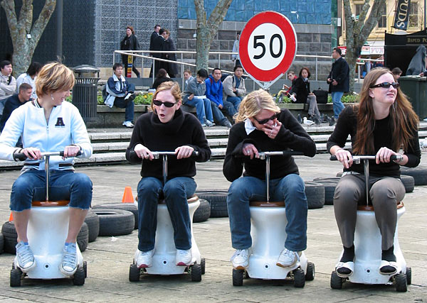 Girl racers, Aotea Square, Auckland, New Zealand