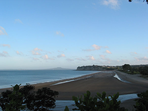 Low-tide at Long Bay Beach, Auckland, New Zealand