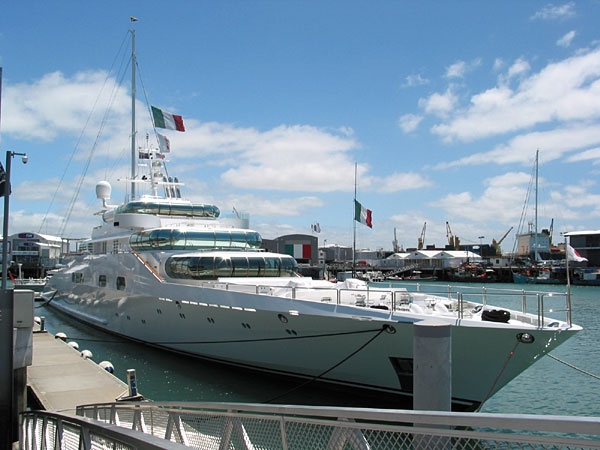 Katana. Belongs to Larry Ellison, chairman and chief executive of software company Oracle, Auckland, New Zealand