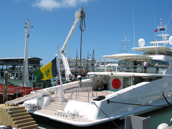 Katana. Bunkering, America's Cup, Auckland, New Zealand