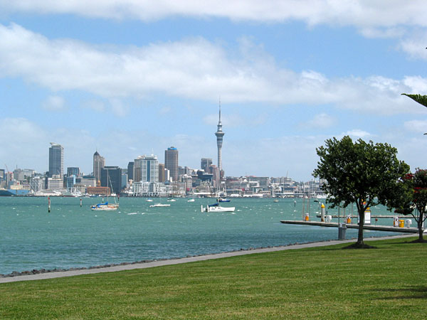 Auckland City. View from Devonport, Auckland, New Zealand