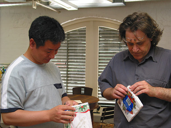 Hao and Paul, Christmas Lunch, Auckland, New Zealand