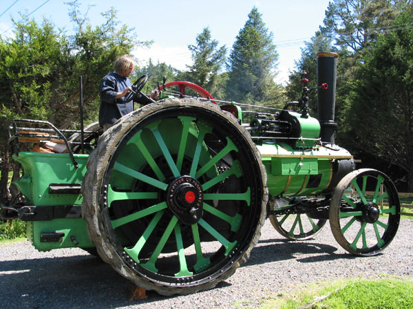 A mobile smoker. Steam engine, Motorcycle and Pioneering Museum, Bay of Islands, New Zealand