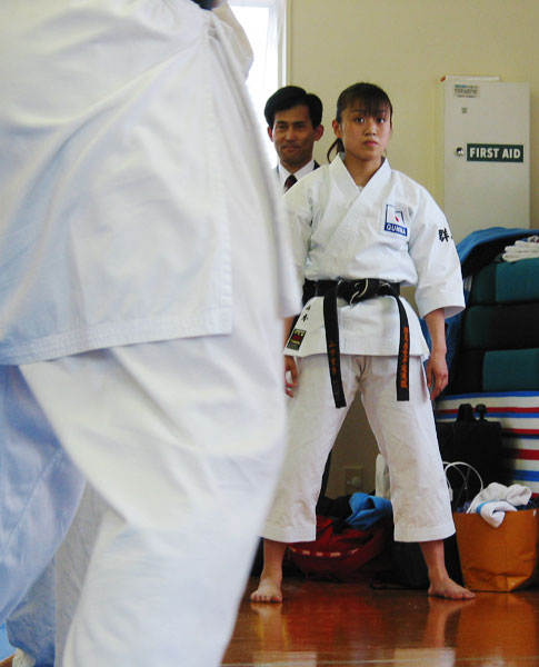 Karate. Guest from Japan, Auckland, New Zealand