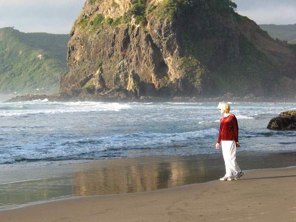 Piha beach, Auckland, New Zealand