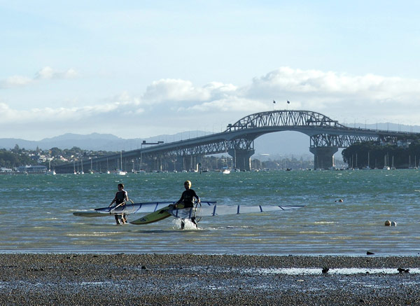 Harbour Bridge. View from Bayswater, Bayswater, Auckland, New Zealand