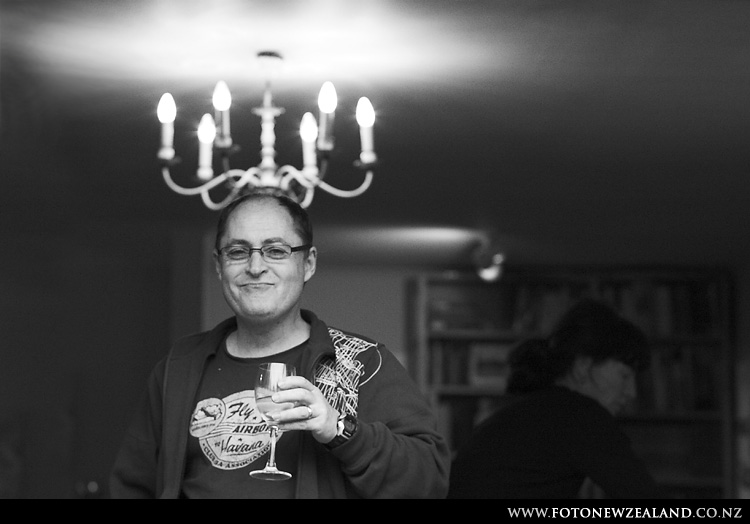 Otherwise angelic Bruce is having a diabolic moment, Auckland, New Zealand