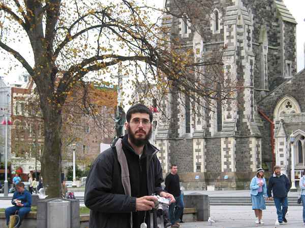 People from different countries visit Chch :), Cathedral Square, Christchurch, New Zealand