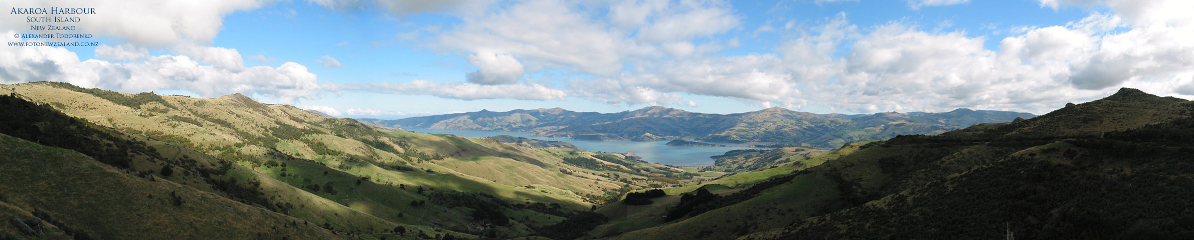 Akaroa Harbour, South Island, New Zealand