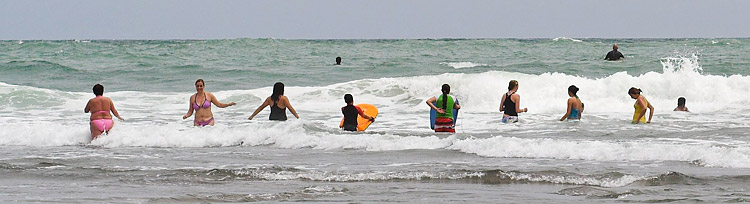 People of different caliber come to Piha, Piha Beach, Auckland, New Zealand