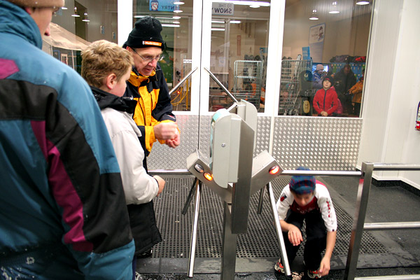Snow gate - time starts and stops here, Auckland, New Zealand