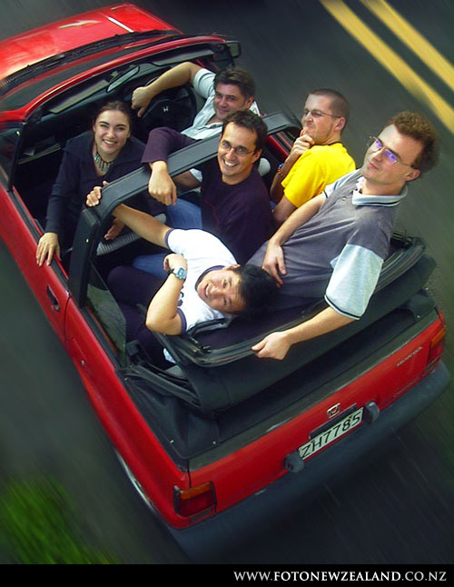 Thoughtbubble gang - View from helicopter :), Auckland, New Zealand