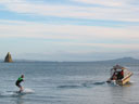 Water ski at Matakatia Bay