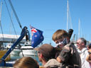 America's Cup. Team New Zealand supporters