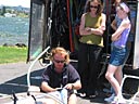 Windsurfing school instructor Alan