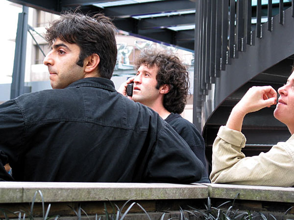 Film crew watching Sky Jump, Auckland, New Zealand