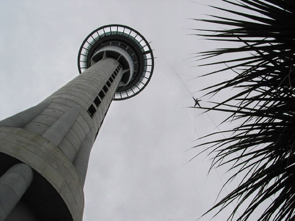 Sky Jump star moment, Auckland, New Zealand
