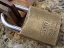 The lock. Macro shot
