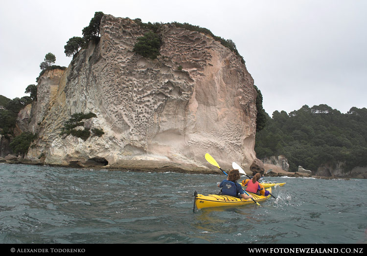 Nice rock formations, Hahei, New Zealand