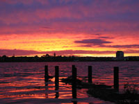 Sunset at Lake Pupuke