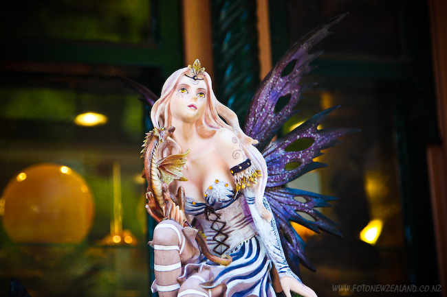 Fairy figurine outside one of the shops in The Rocks area in Sydney