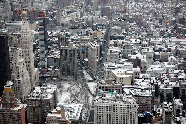 Midtown Manhattan, Flatiron Building in the middle.