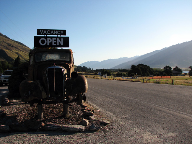 Old truck near Makarora Wilderness Resort