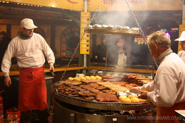 German sausages at Hamburger DOM